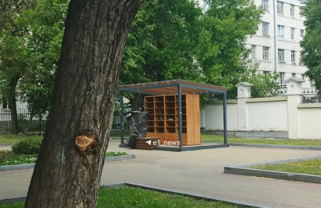 В сквере на проспекте Ленина, 33 найдено тело, упакованное в чёрный пакет. На месте работают медики и ожидают сотрудников полиции; рядом находятся местные жители.