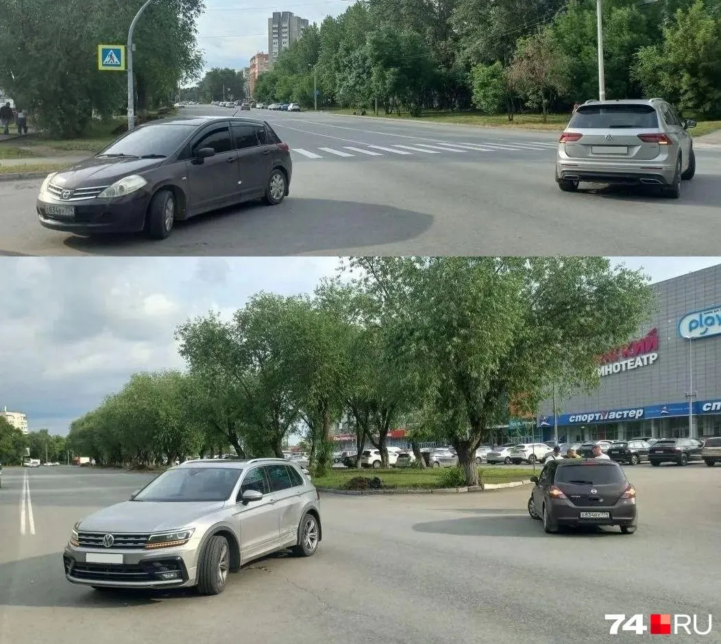 В Челябинске водитель Volkswagen утверждает, что Nissan Tiida неожиданно развернулся и врезался в его машину. Пассажир Nissan настаивал на его вине, запись с регистратора исчезла, а владельцы старых японских машин нередко добиваются компенсаций через суд из‑за дорогих запчастей.