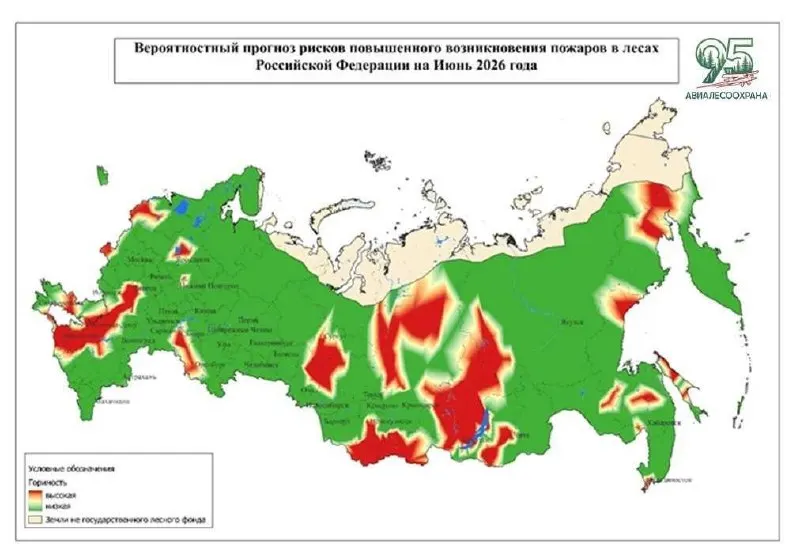 Из‑за жаркой и сухой погоды в июне может возрасти пожарная опасность: специалисты предупреждают о превышении многолетних норм в отдельных районах Тюменской области, ХМАО и ЯНАО.