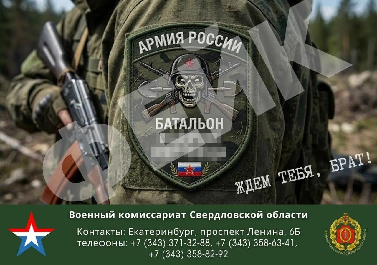 Жителям Екатеринбурга приходят поддельные сообщения якобы от военного комиссариата о наборе в спецбатальон с выплатой 2,5 млн рублей. Власти региона назвали рассылку фейком и предостерегли от обмана.