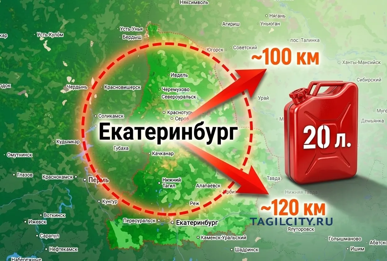 Короткий гид по направлениям в Уральском регионе, которые можно посетить, имея примерно 20 литров бензина: Невьянск, гора Ежовая и Шигирское озеро, Верхний Тагил, Реж и парк «Оленьи ручьи».