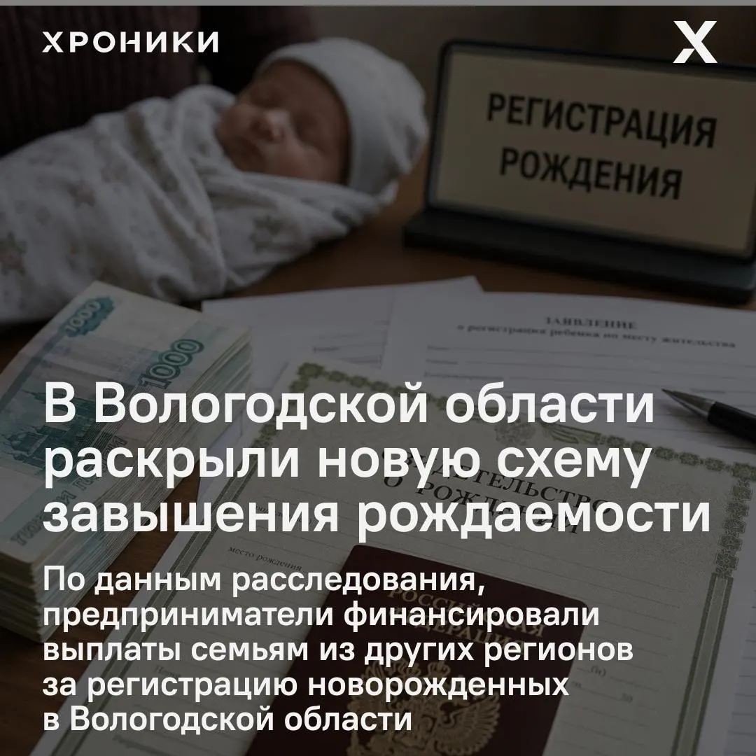 В опубликованных материалах утверждается, что предприятие перевело 15 млн рублей на некоммерческую организацию, а семьям из других регионов якобы выплачивали по 100 тыс. руб. за регистрацию детей в Вологодской области. Материалы направляют в федеральные органы для проверки.