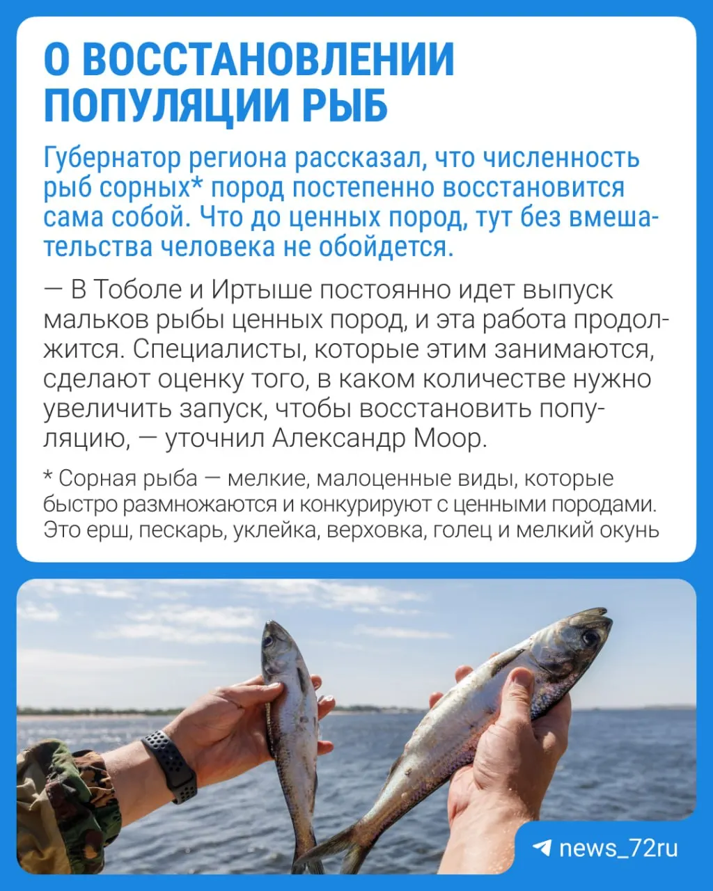 После летних паводков и жары в регионе погибло много рыбы; сейчас ведутся работы по восстановлению численности, есть сервис для уведомлений о местах гибели рыбы.