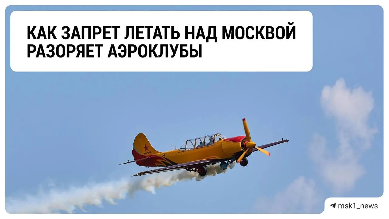 Ограничения на полёты и периодические продления ограничений влияют на доходы аэроклубов Подмосковья; отрасль ожидает завершения СВО.