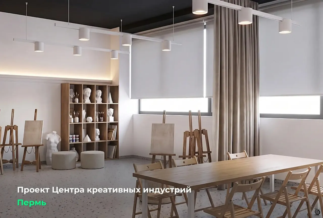 Центр в бывшем ТЦ «Айсберг» объединит лаборатории дизайна, студии и образовательные пространства; планируется подготовка кадров для креативной индустрии.