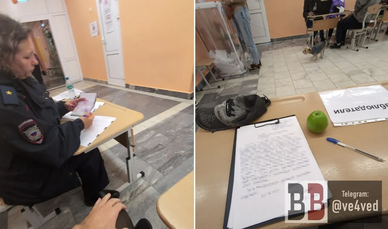 Инцидент на участке №1457 в Екатеринбурге: полиция изъяла яблоко у наблюдателя кандидата от блока Яблока; председатель комиссии назвал фрукт агитационным материалом.