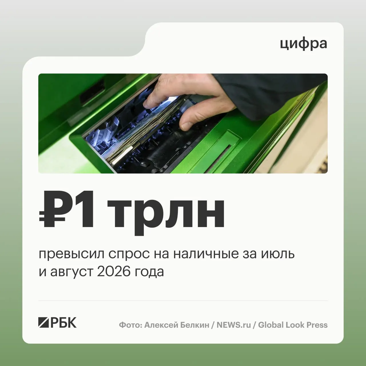 По данным ЦБ, в августе наличные в обращении увеличились на 443 млрд руб.; совокупный годовой рост достигает примерно 2,5 трлн руб.