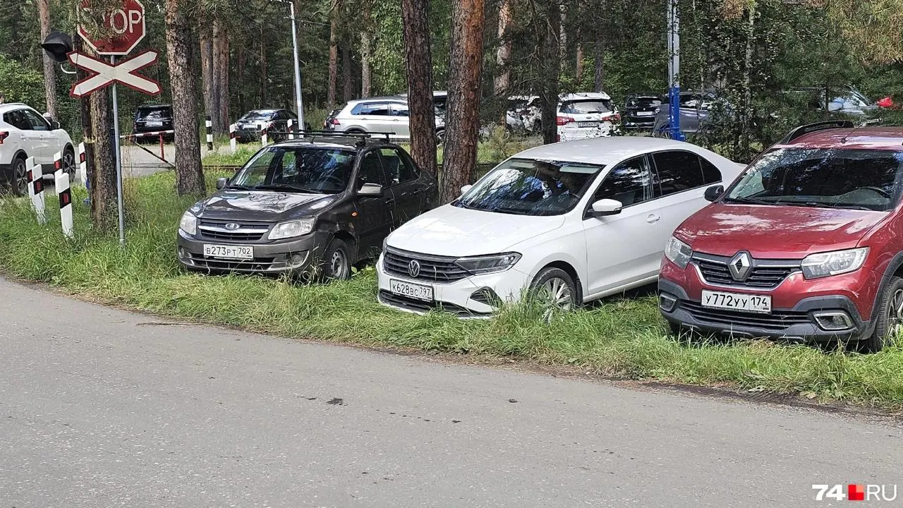 В Челябинске водители превратили лесную дорогу к Парку Гагарина в стихийную парковку; обсуждаются меры ограничения парковки возле парка после открытия нового центра.