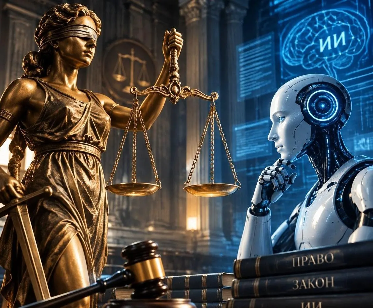 Через год в судах начнут внедрять системы искусственного интеллекта, помогающие судьям в принятии решений.